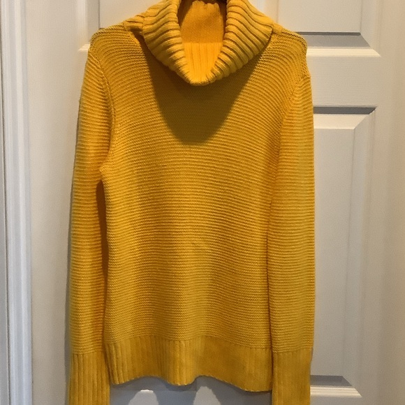 Banana Republic Sweaters - Banana Republic Yellow Cowl Neck Sweater